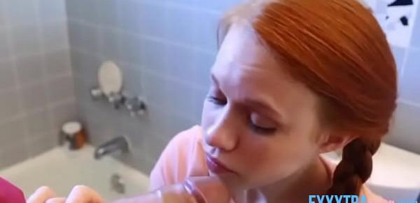 Tiny Redhead Teen Dolly Little Banged Hard